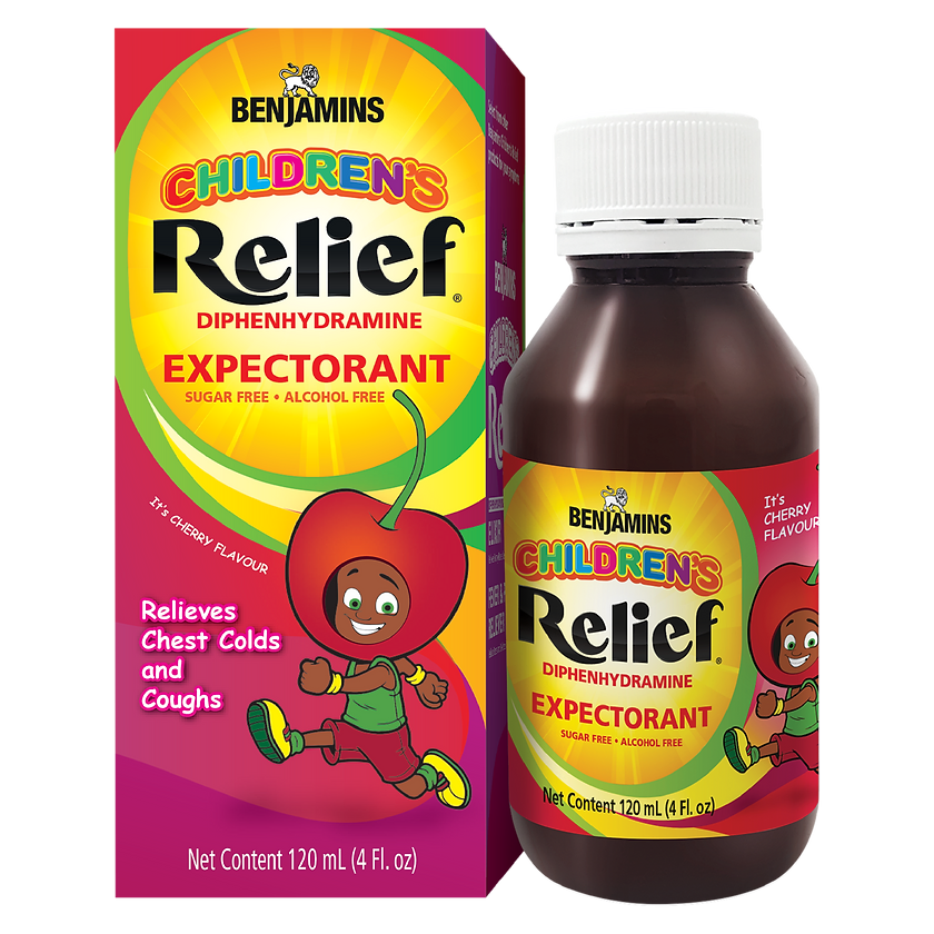 Benjamins Childrens Relief Diphenhydramine Expectorant, 60ml